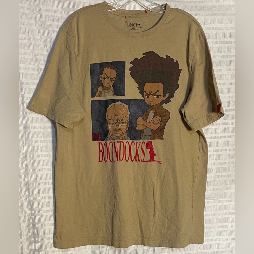 The Boondocks Graphic Tee — Tan Short Sleeve Men’s Shirt
